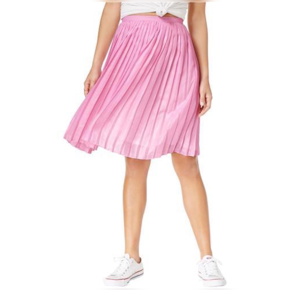 The Edit By Seventeen Metallic Midi Skirt
